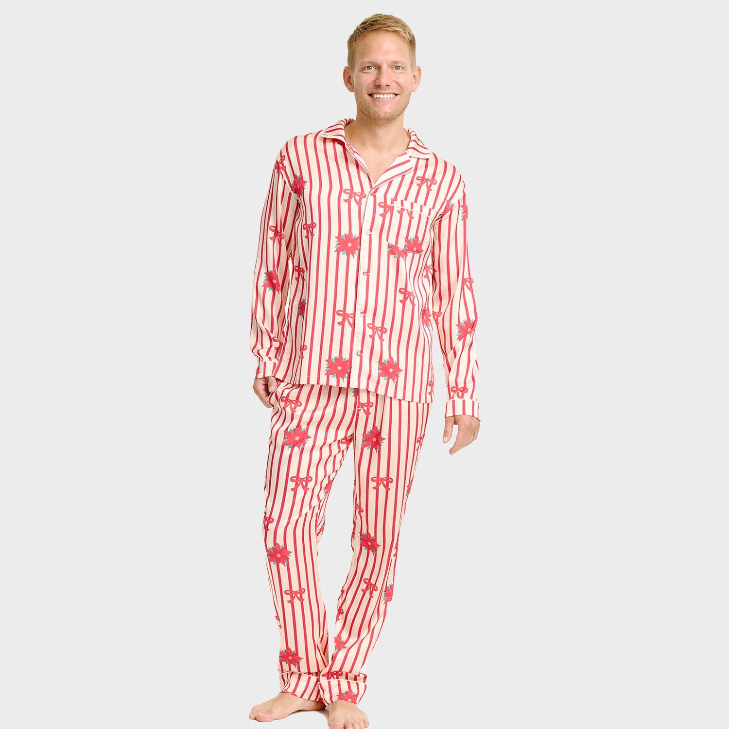 Satinpyjamas – Herr